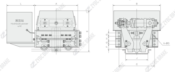 OUTLINE AND INSTALLATION DIMENSION
